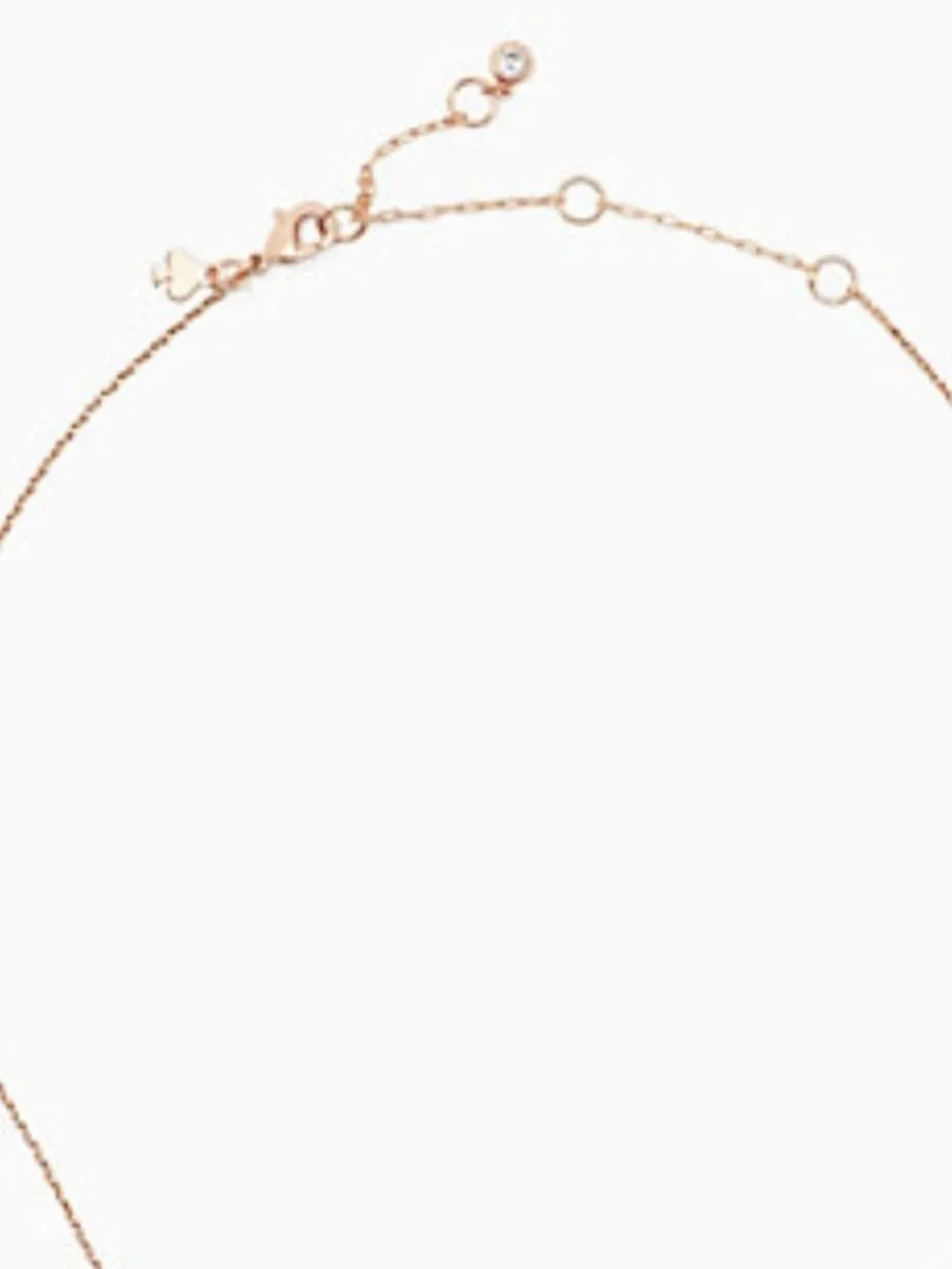 NWT~KATE SPADE~Signature Spade Pendant Necklace, Cream Multi